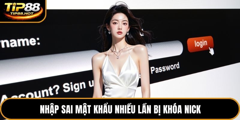 Nhập sai mật khẩu nhiều lần bị khóa nick